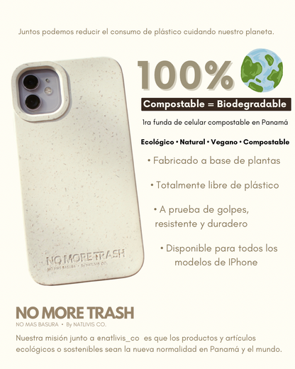 Cover biodegradable (IPhone 7 a 11) 🌎